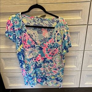 Lilly Pulitzer Multicolor Short Sleeve Tee